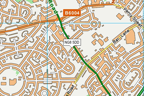 NG8 5DD map - OS VectorMap District (Ordnance Survey)