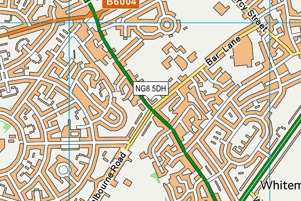 NG8 5DH map - OS VectorMap District (Ordnance Survey)