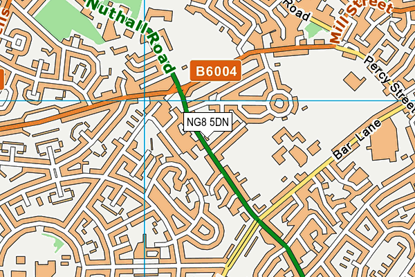 NG8 5DN map - OS VectorMap District (Ordnance Survey)