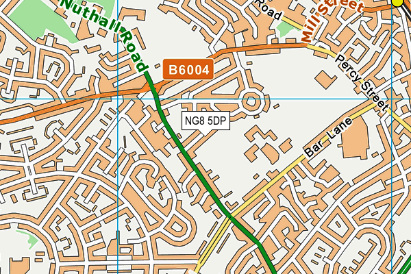 NG8 5DP map - OS VectorMap District (Ordnance Survey)