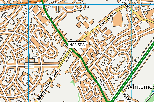 NG8 5DS map - OS VectorMap District (Ordnance Survey)