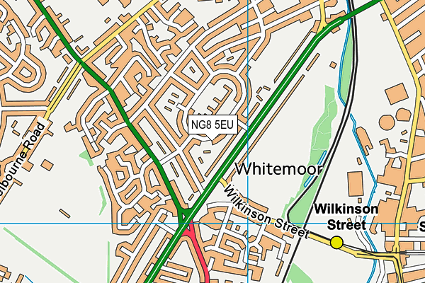 NG8 5EU map - OS VectorMap District (Ordnance Survey)