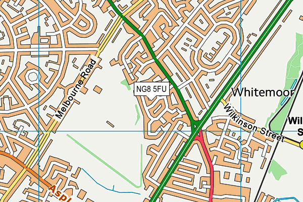 NG8 5FU map - OS VectorMap District (Ordnance Survey)