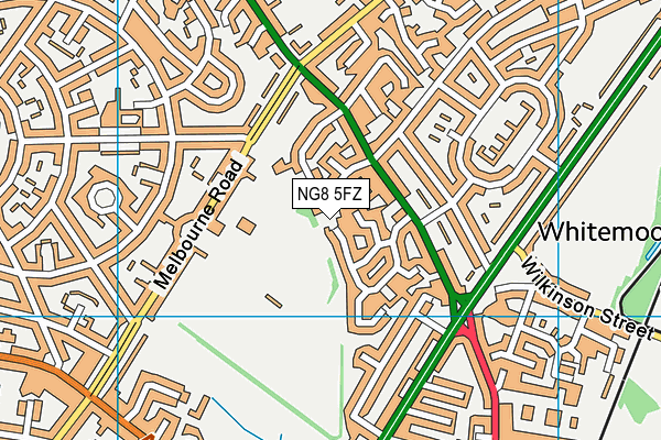 NG8 5FZ map - OS VectorMap District (Ordnance Survey)