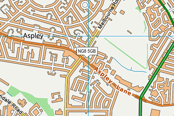 NG8 5GB map - OS VectorMap District (Ordnance Survey)