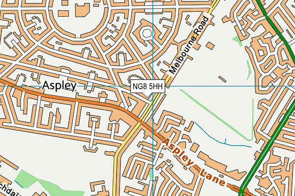 NG8 5HH map - OS VectorMap District (Ordnance Survey)