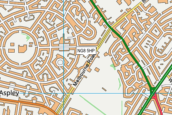 NG8 5HP map - OS VectorMap District (Ordnance Survey)