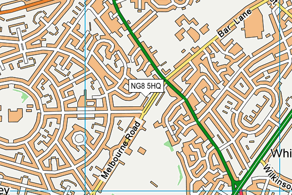 NG8 5HQ map - OS VectorMap District (Ordnance Survey)