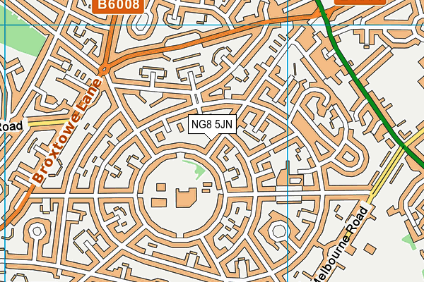 NG8 5JN map - OS VectorMap District (Ordnance Survey)
