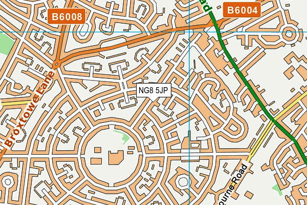 NG8 5JP map - OS VectorMap District (Ordnance Survey)