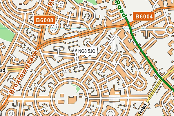 NG8 5JQ map - OS VectorMap District (Ordnance Survey)