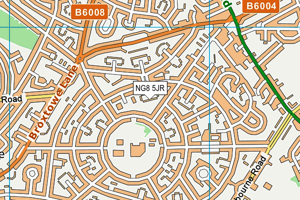 NG8 5JR map - OS VectorMap District (Ordnance Survey)