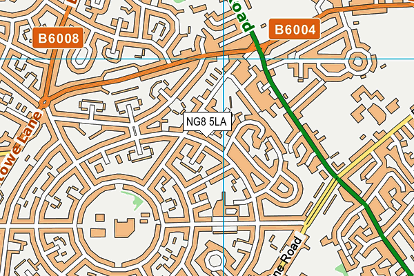 NG8 5LA map - OS VectorMap District (Ordnance Survey)