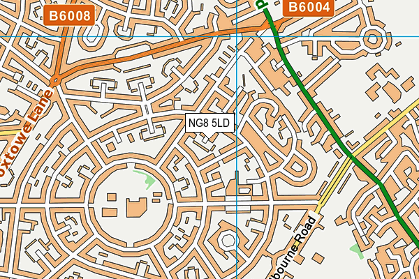 NG8 5LD map - OS VectorMap District (Ordnance Survey)