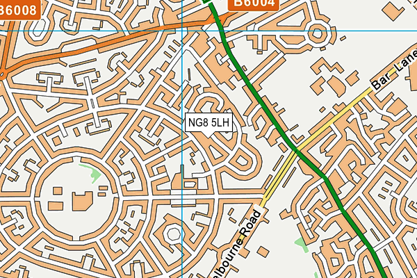 NG8 5LH map - OS VectorMap District (Ordnance Survey)