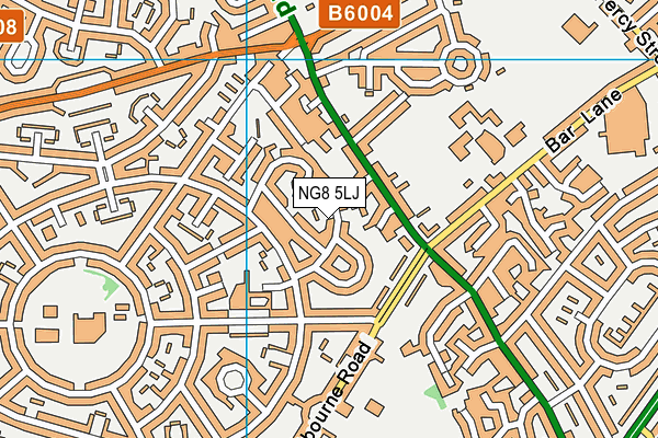 NG8 5LJ map - OS VectorMap District (Ordnance Survey)