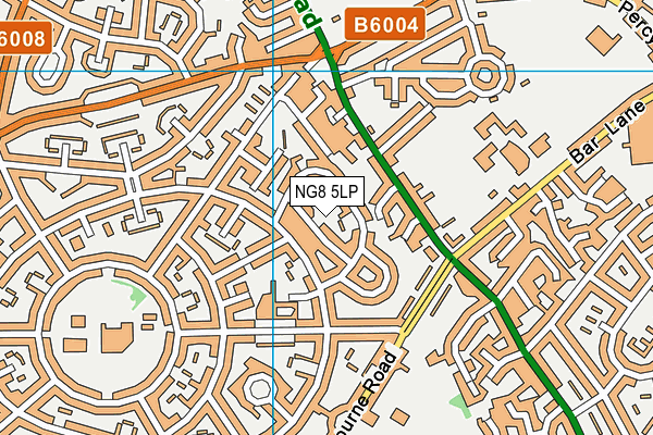 NG8 5LP map - OS VectorMap District (Ordnance Survey)