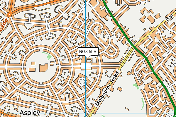 NG8 5LR map - OS VectorMap District (Ordnance Survey)