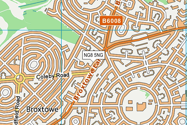 NG8 5NG map - OS VectorMap District (Ordnance Survey)