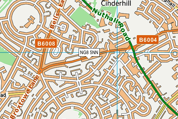 NG8 5NN map - OS VectorMap District (Ordnance Survey)