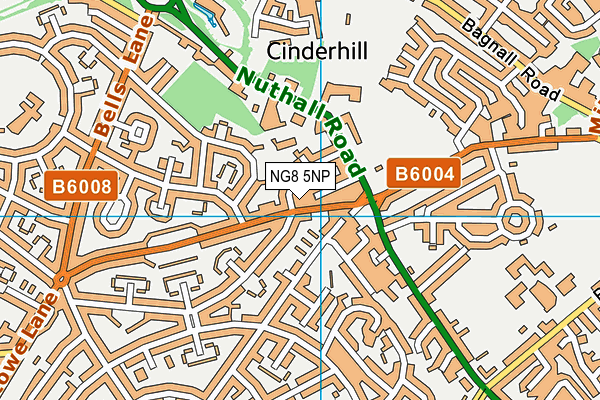 NG8 5NP map - OS VectorMap District (Ordnance Survey)