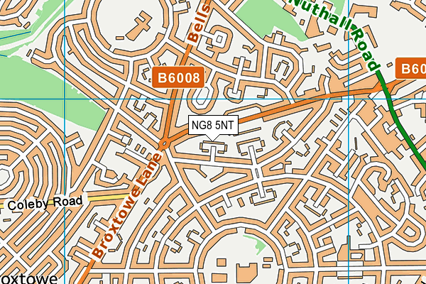 NG8 5NT map - OS VectorMap District (Ordnance Survey)