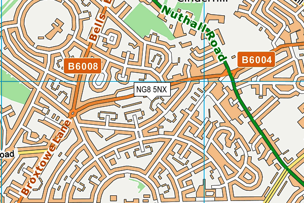 NG8 5NX map - OS VectorMap District (Ordnance Survey)