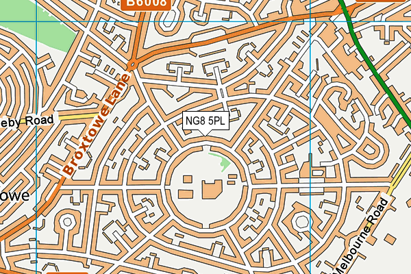 NG8 5PL map - OS VectorMap District (Ordnance Survey)
