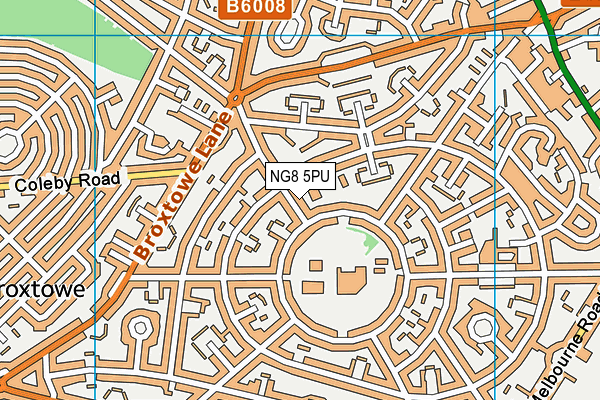 NG8 5PU map - OS VectorMap District (Ordnance Survey)