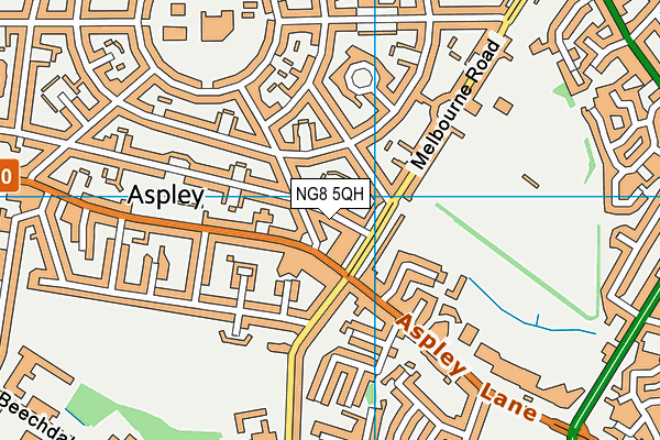NG8 5QH map - OS VectorMap District (Ordnance Survey)