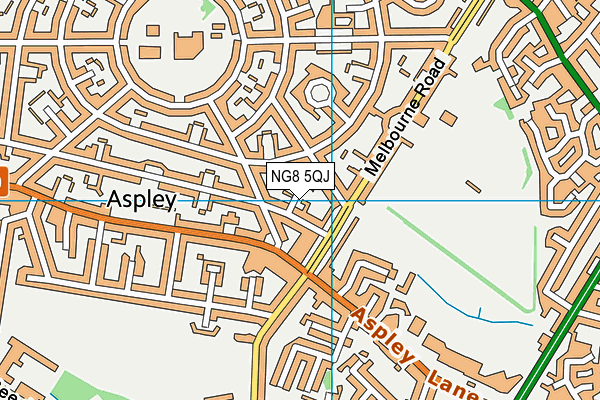 NG8 5QJ map - OS VectorMap District (Ordnance Survey)