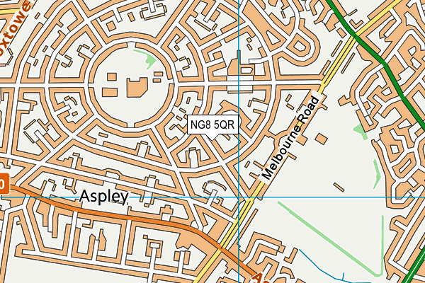 NG8 5QR map - OS VectorMap District (Ordnance Survey)