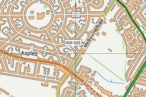 NG8 5QS map - OS VectorMap District (Ordnance Survey)
