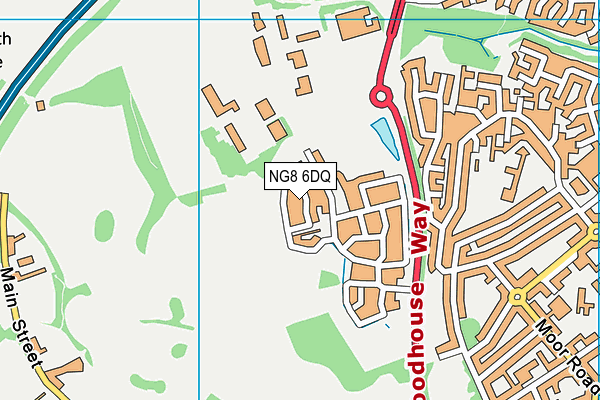 NG8 6DQ map - OS VectorMap District (Ordnance Survey)