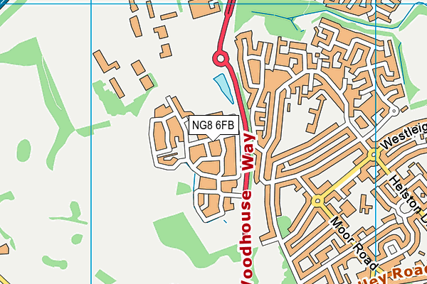 NG8 6FB map - OS VectorMap District (Ordnance Survey)