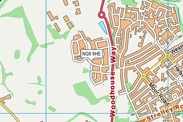 NG8 6HE map - OS VectorMap District (Ordnance Survey)