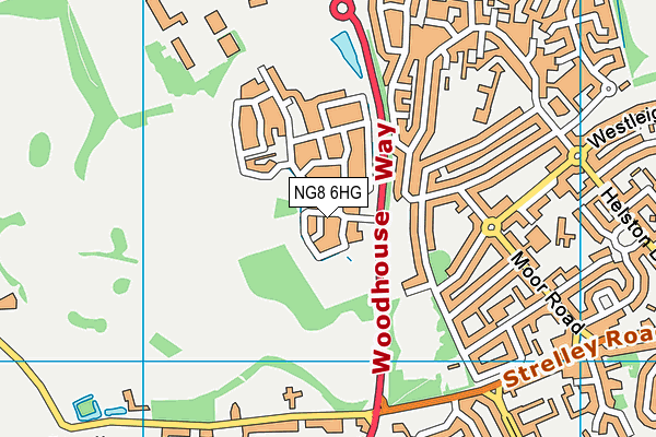 NG8 6HG map - OS VectorMap District (Ordnance Survey)