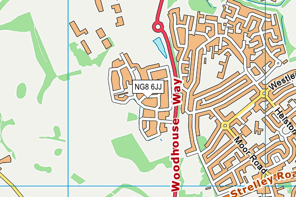 NG8 6JJ map - OS VectorMap District (Ordnance Survey)