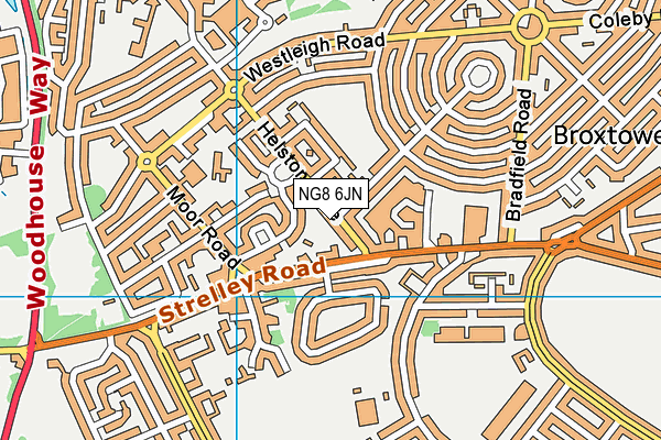 NG8 6JN map - OS VectorMap District (Ordnance Survey)