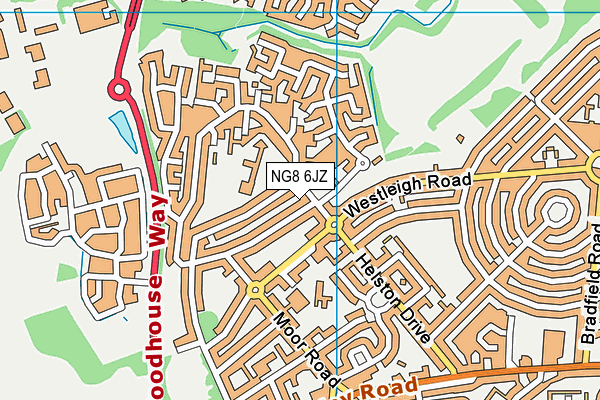 Djanogly Strelley Academy map (NG8 6JZ) - OS VectorMap District (Ordnance Survey)