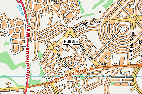 NG8 6LE map - OS VectorMap District (Ordnance Survey)