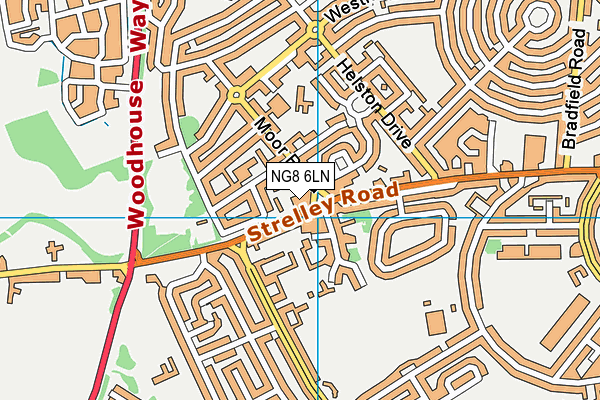 NG8 6LN map - OS VectorMap District (Ordnance Survey)