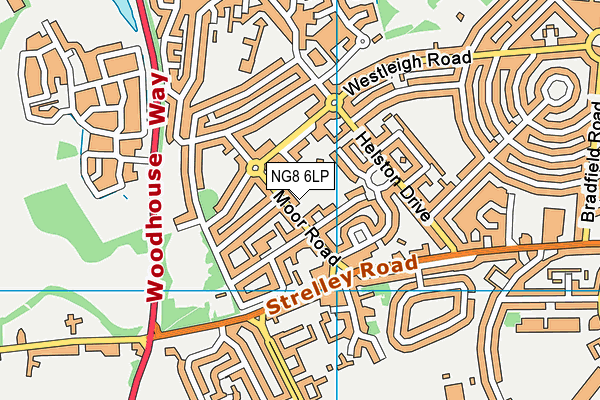 NG8 6LP map - OS VectorMap District (Ordnance Survey)