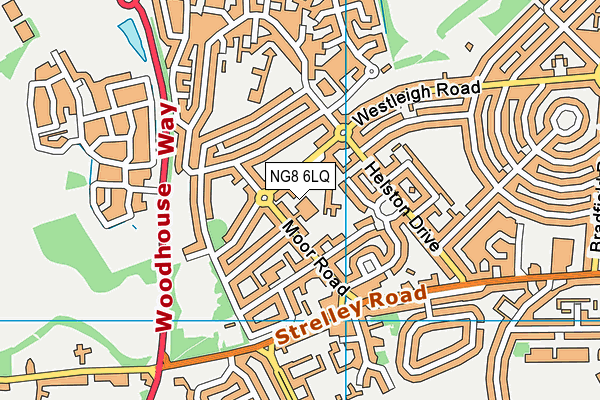 NG8 6LQ map - OS VectorMap District (Ordnance Survey)