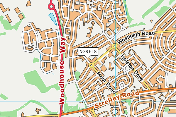 NG8 6LS map - OS VectorMap District (Ordnance Survey)