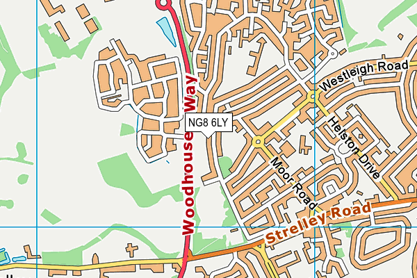 NG8 6LY map - OS VectorMap District (Ordnance Survey)