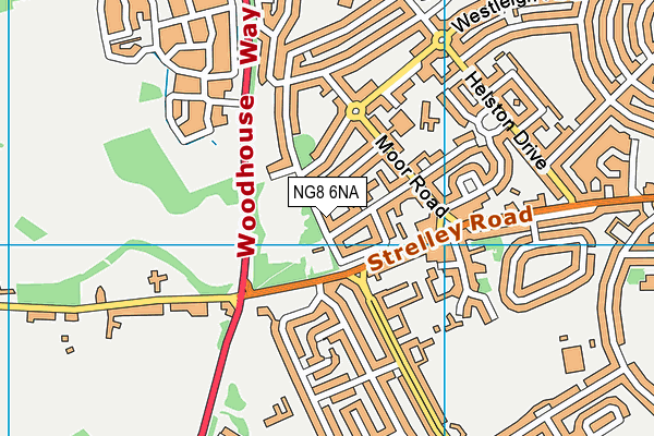 NG8 6NA map - OS VectorMap District (Ordnance Survey)