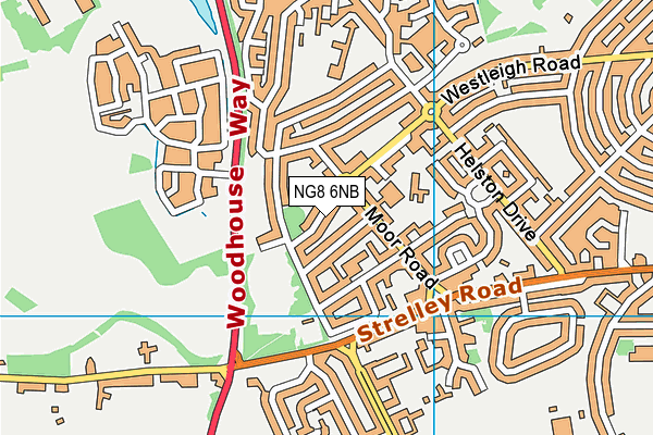 NG8 6NB map - OS VectorMap District (Ordnance Survey)