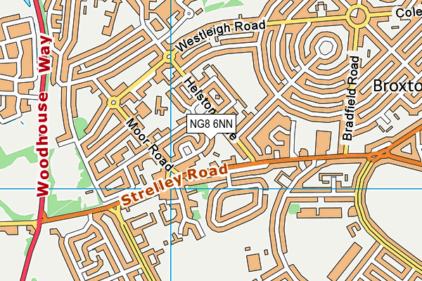 NG8 6NN map - OS VectorMap District (Ordnance Survey)