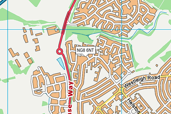 NG8 6NT map - OS VectorMap District (Ordnance Survey)